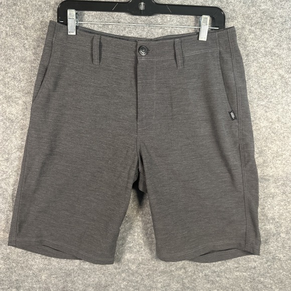 Vans Shorts Mens Sz 30 Dark Gray Canvas Chino Skater Stretch Skate Surf - Picture 2 of 8